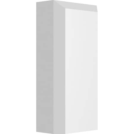 Ekena Millwork Standard Foster Plinth Block with Beveled Edge, 2"W x 4"H x 1"P PBP020X040X100FOS01